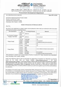 EIL Certificate A